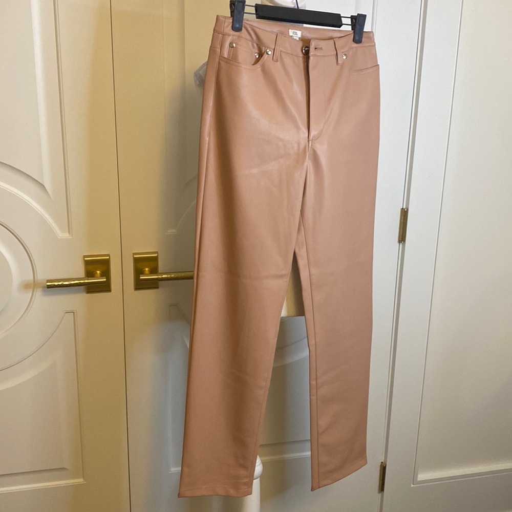 New Faux Leather River Island pants